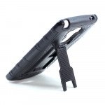 Wholesale LG G Stylo G4 Stylus LS770 Armor Holster Combo Belt Clip Case (Black)